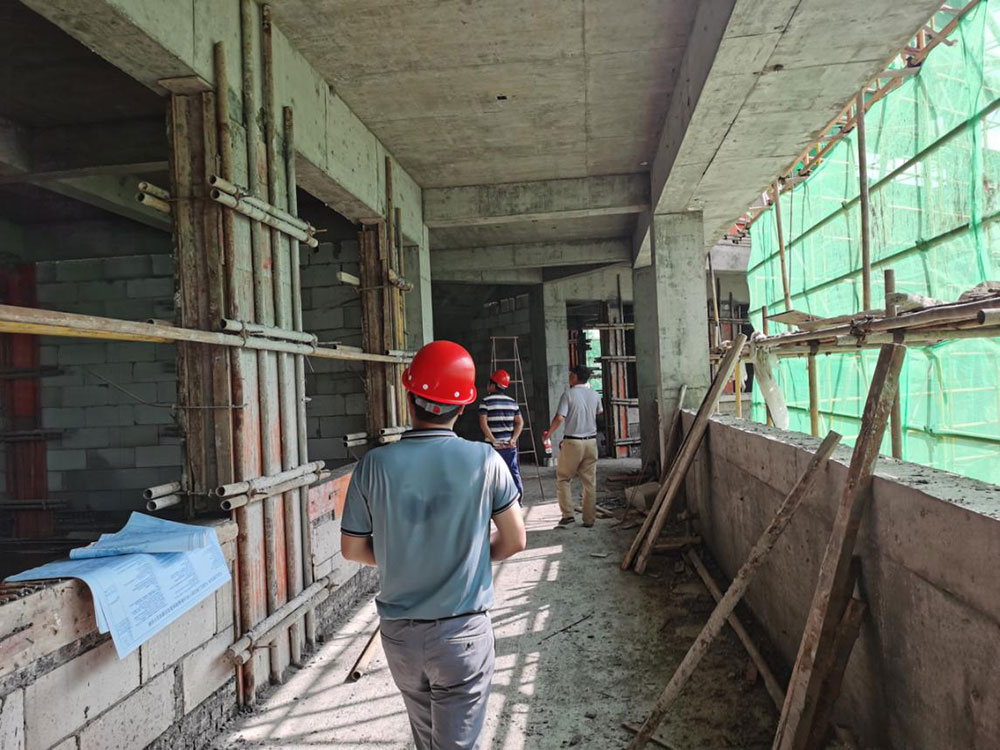 江南實驗小學2#教輔樓完成一、二層主體結構驗收