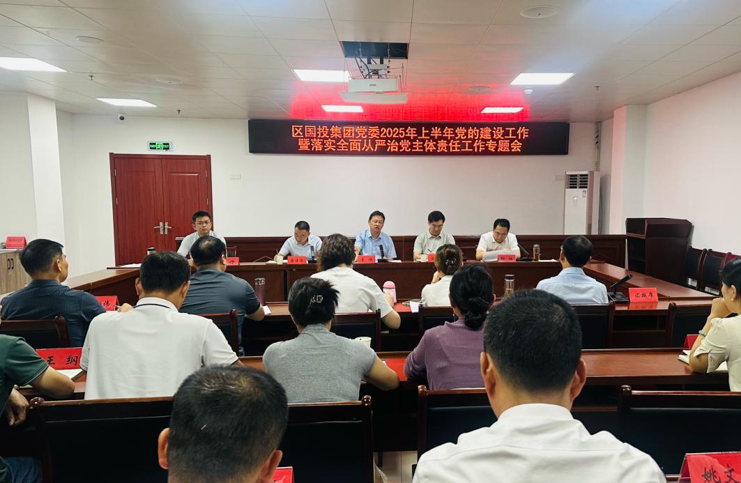屯溪區(qū)國投集團黨委召開2025年上半年黨的建設工作暨落實全面從嚴治黨主體責任工作專題會議